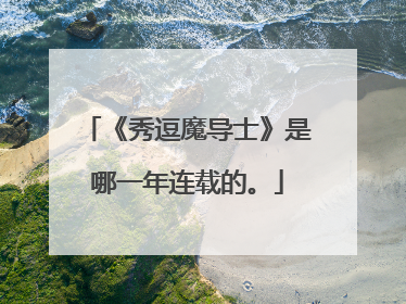《秀逗魔导士》是哪一年连载的。
