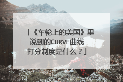 《车轮上的美国》里说到的CURVE曲线打分制度是什么？