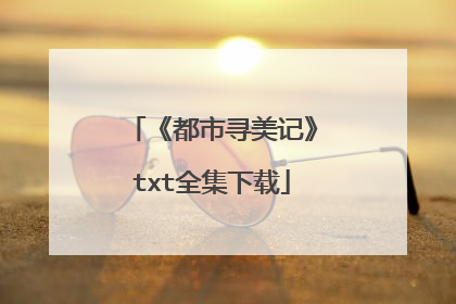 《都市寻美记》txt全集下载