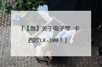 【急】关于电子琴 卡西欧LK-100！