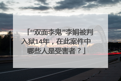 “双面李鬼”李娟被判入狱14年，在此案件中哪些人是受害者？