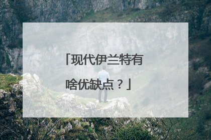 现代伊兰特有啥优缺点？