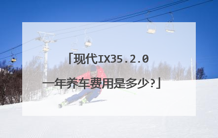 现代IX35.2.0一年养车费用是多少?