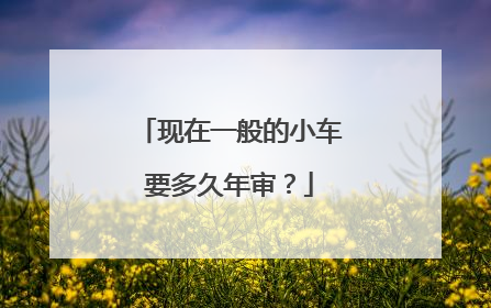 现在一般的小车要多久年审？