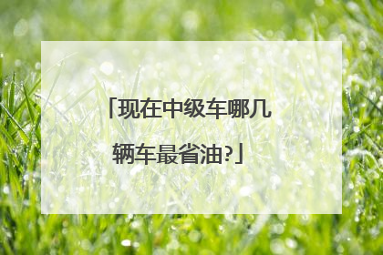 现在中级车哪几辆车最省油?