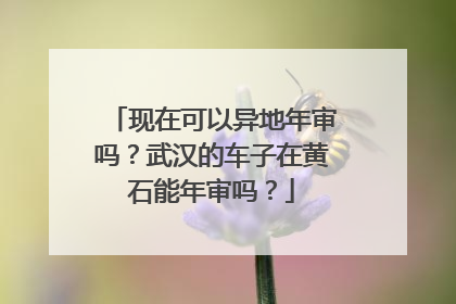 现在可以异地年审吗？武汉的车子在黄石能年审吗？
