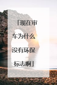 现在审车为什么没有环保标志啊