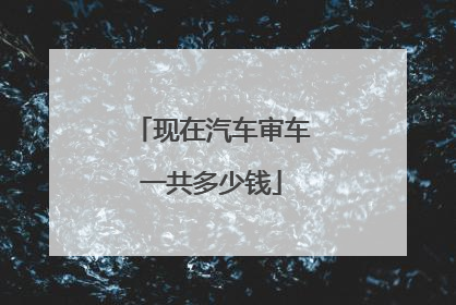 现在汽车审车一共多少钱