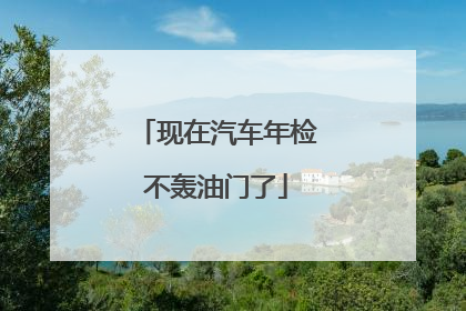 现在汽车年检不轰油门了