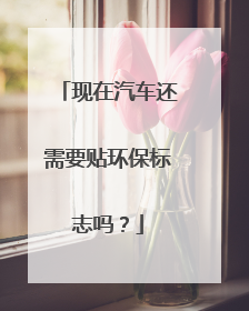 现在汽车还需要贴环保标志吗？