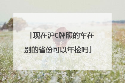 现在沪C牌照的车在别的省份可以年检吗
