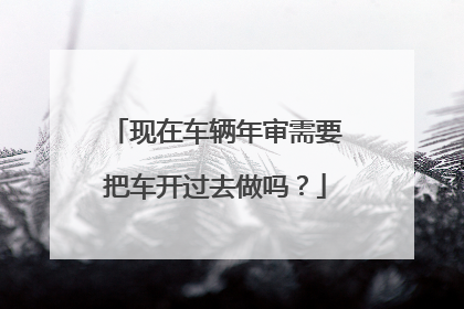 现在车辆年审需要把车开过去做吗？