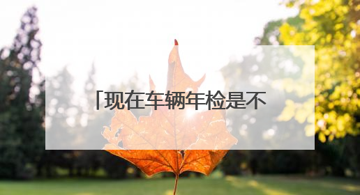 现在车辆年检是不是必须有灭火器？