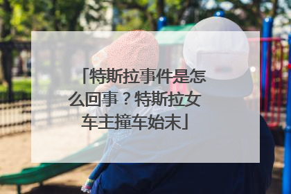 特斯拉事件是怎么回事？特斯拉女车主撞车始末