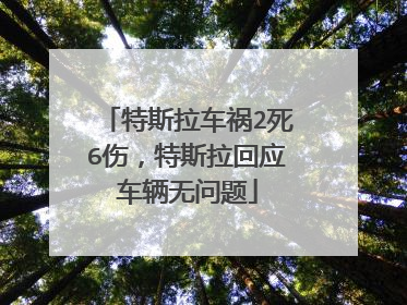 特斯拉车祸2死6伤，特斯拉回应车辆无问题