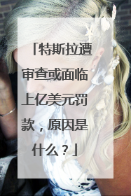 特斯拉遭审查或面临上亿美元罚款，原因是什么？