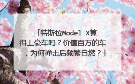 特斯拉Model X算得上豪车吗？价值百万的车，为何撞击后频繁自燃？
