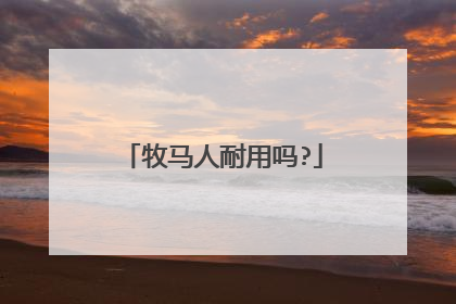 牧马人耐用吗?