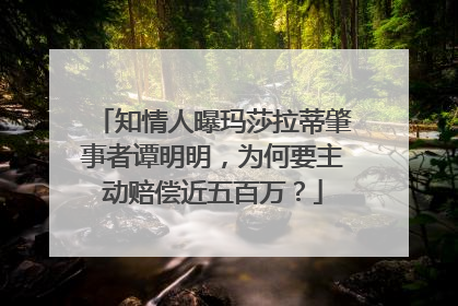 知情人曝玛莎拉蒂肇事者谭明明，为何要主动赔偿近五百万？