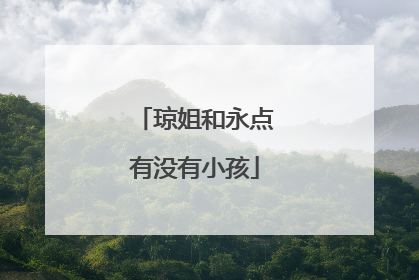 琼姐和永点有没有小孩