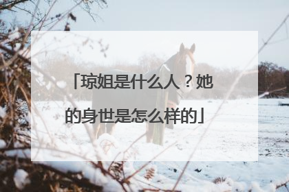 琼姐是什么人？她的身世是怎么样的
