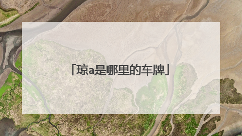 琼a是哪里的车牌