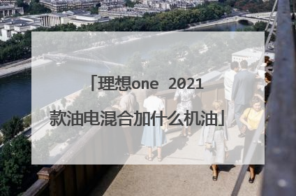 理想one 2021款油电混合加什么机油