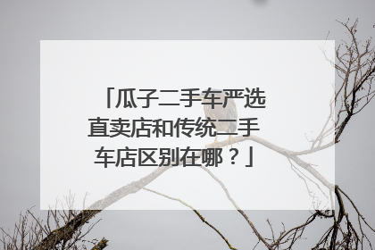 瓜子二手车严选直卖店和传统二手车店区别在哪？