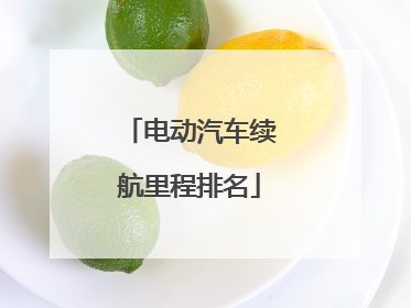 电动汽车续航里程排名