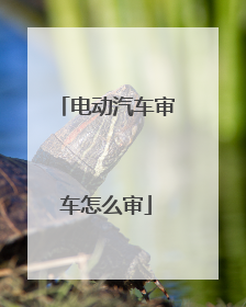 电动汽车审车怎么审