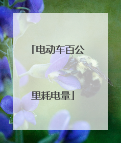 电动车百公里耗电量