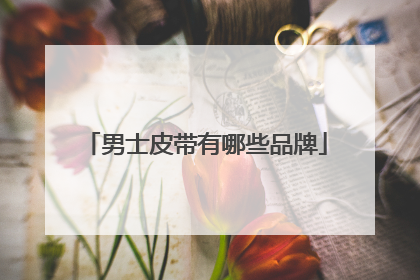 男士皮带有哪些品牌