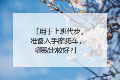 用于上班代步,准备入手摩托车,哪款比较好?