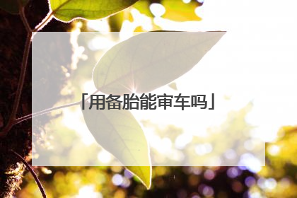 用备胎能审车吗