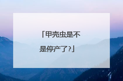 甲壳虫是不是停产了?