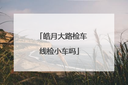 皓月大路检车线检小车吗