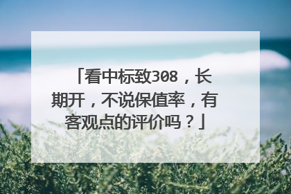 看中标致308，长期开，不说保值率，有客观点的评价吗？