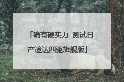 确有硬实力 测试日产途达四驱旗舰版