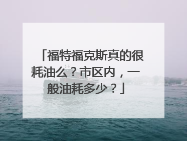 福特福克斯真的很耗油么？市区内，一般油耗多少？