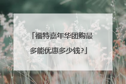 福特嘉年华团购最多能优惠多少钱?