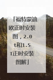 福特蒙迪欧正时安装图，2.0t和1.5T正时安装图解