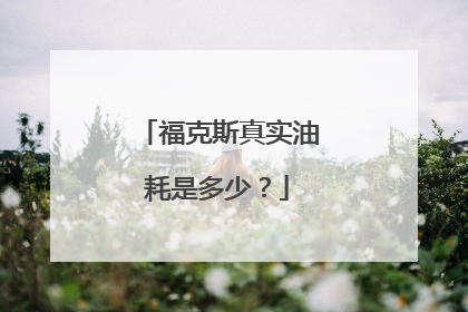 福克斯真实油耗是多少？