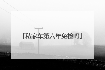 私家车第六年免检吗