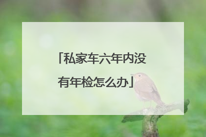 私家车六年内没有年检怎么办