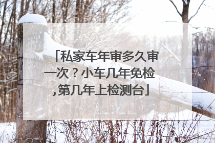 私家车年审多久审一次？小车几年免检,第几年上检测台