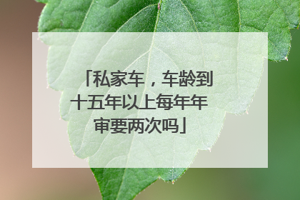 私家车，车龄到十五年以上每年年审要两次吗