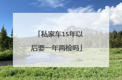 私家车15年以后要一年两检吗