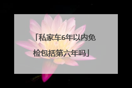 私家车6年以内免检包括第六年吗