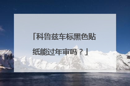 科鲁兹车标黑色贴纸能过年审吗？