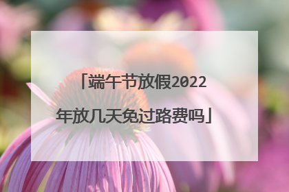 端午节放假2022年放几天免过路费吗